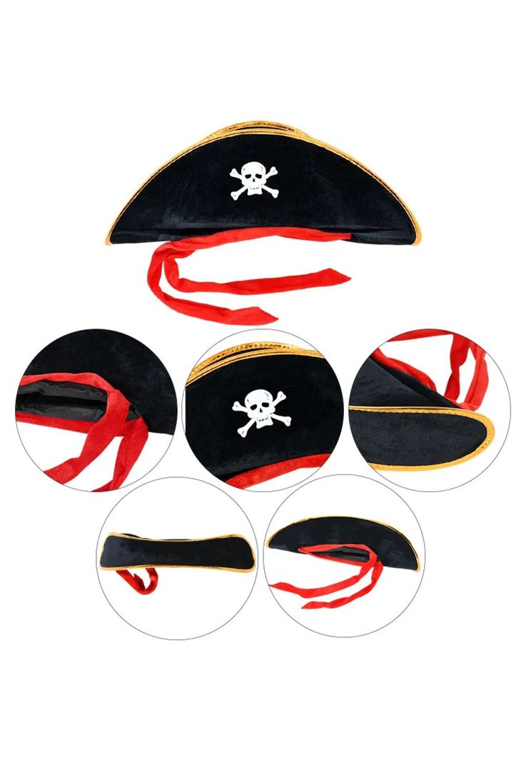 Sombrero De Pirata Boina Gorro Cotillón-8