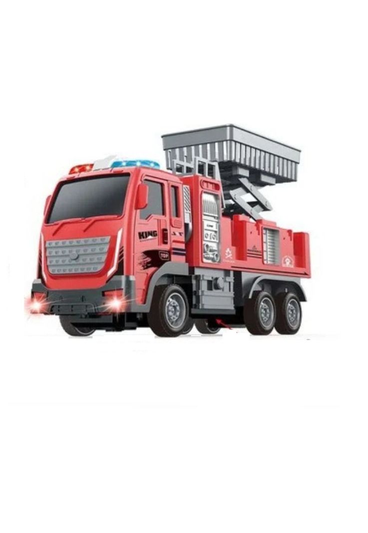 Camion de Bomberos Control Remoto Rojo