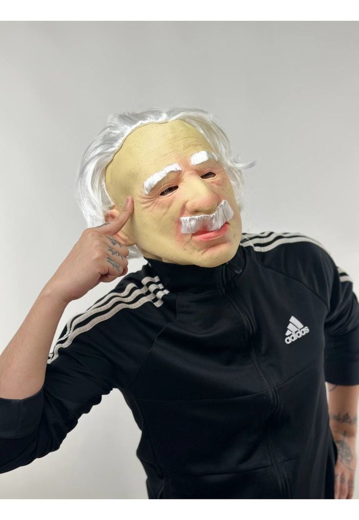 Mascara Albert Einstein Cosplay Disfraz Genio Fisico-3