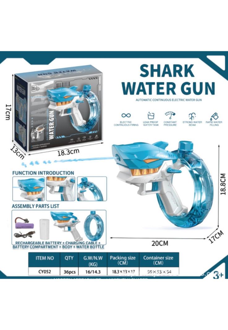 Pistola de Agua Tiburon Premium-2