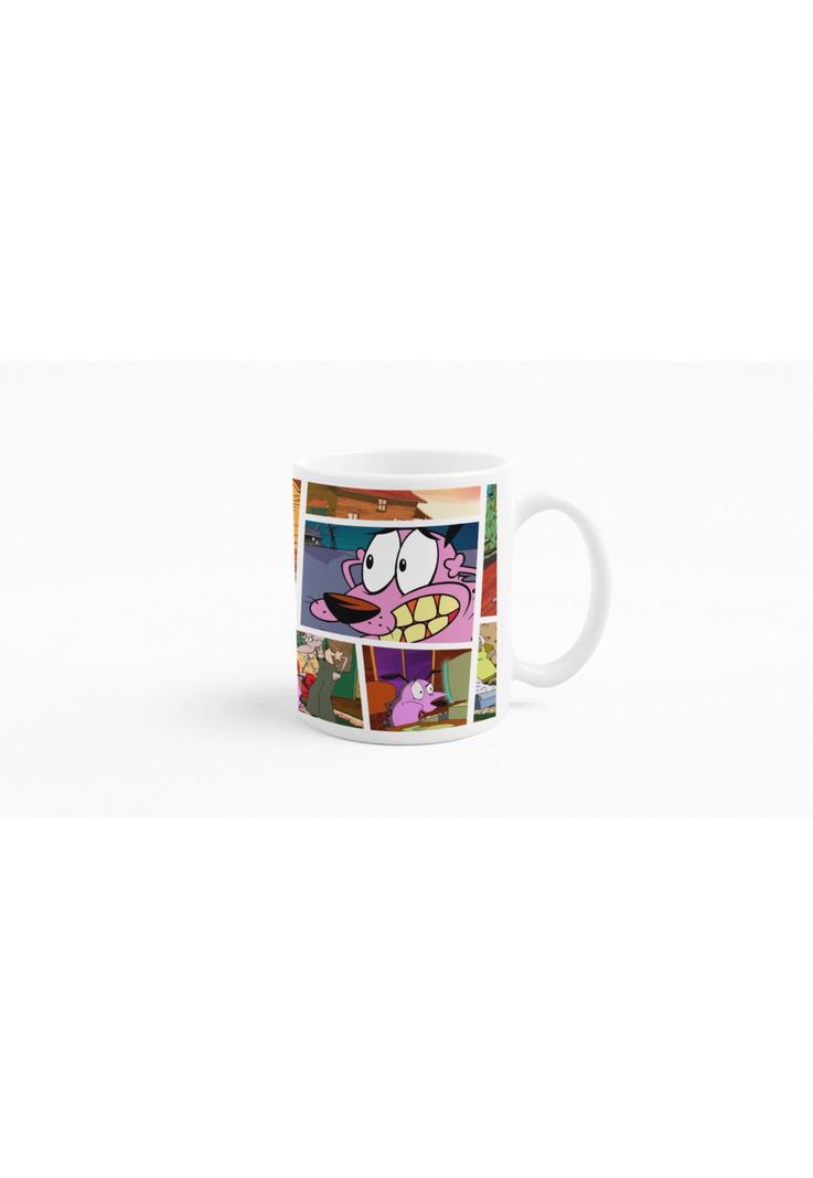Tazones tazas blancas Cartoon Network Coraje Perro Valiente-2