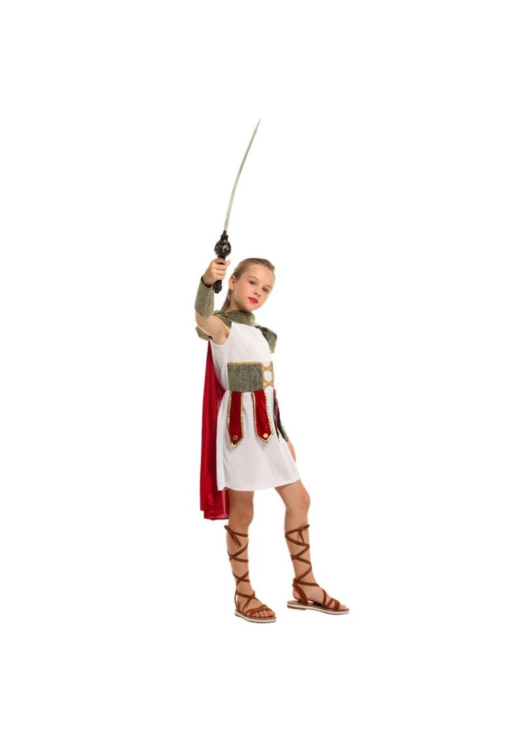 Disfraz Cosplay Gladiadora Infantil para niñas -2