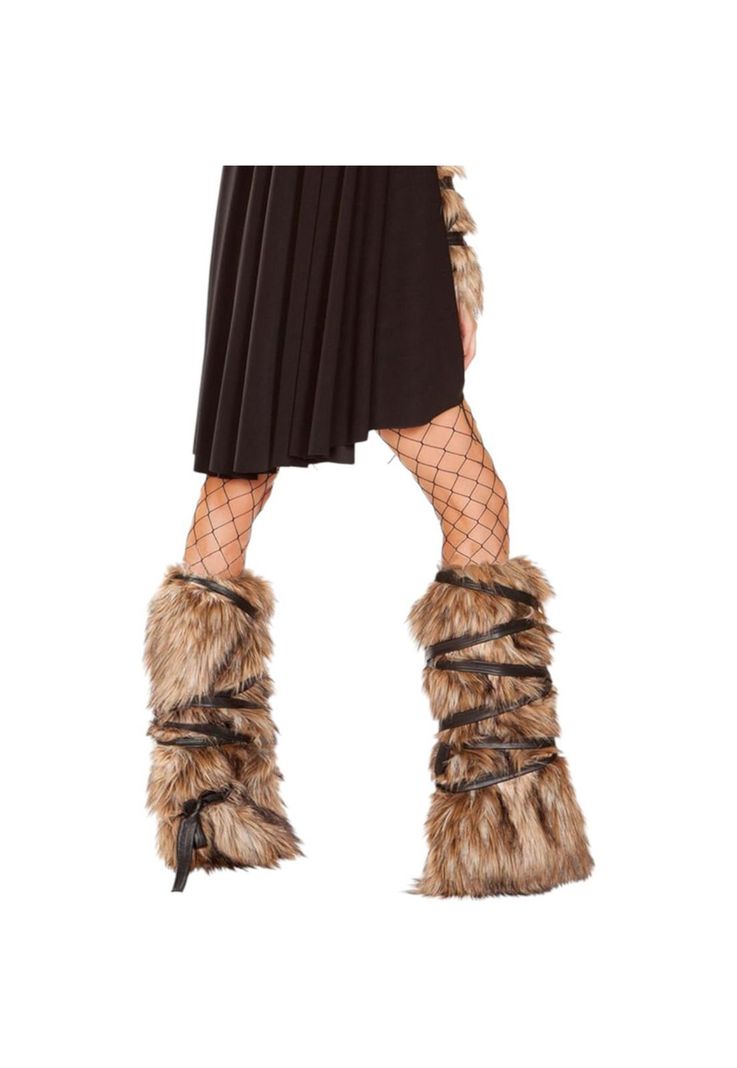 Disfraz Cubrebotas Vikingo Mujer Pelaje