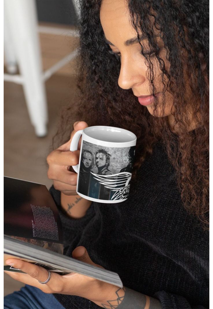 Tazones tazas blancas Aerosmith Bandas de Rock-1