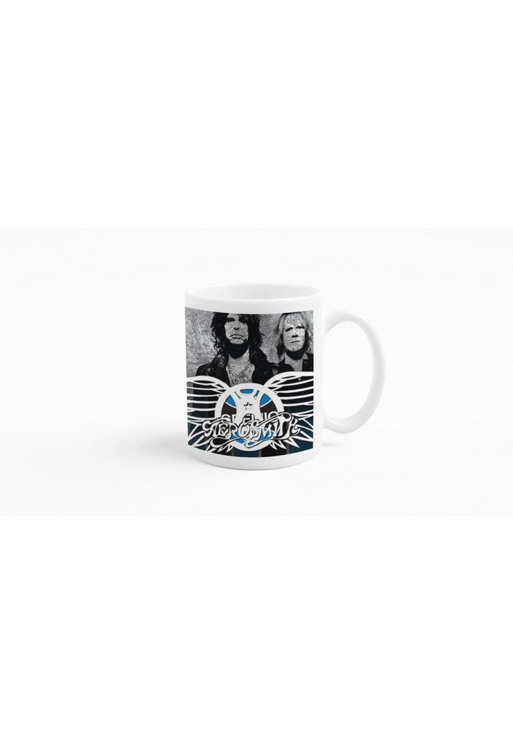 Tazones tazas blancas Aerosmith Bandas de Rock-2