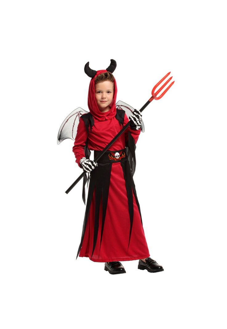 Disfraz Cosplay Diablo Demonio Infantil-0