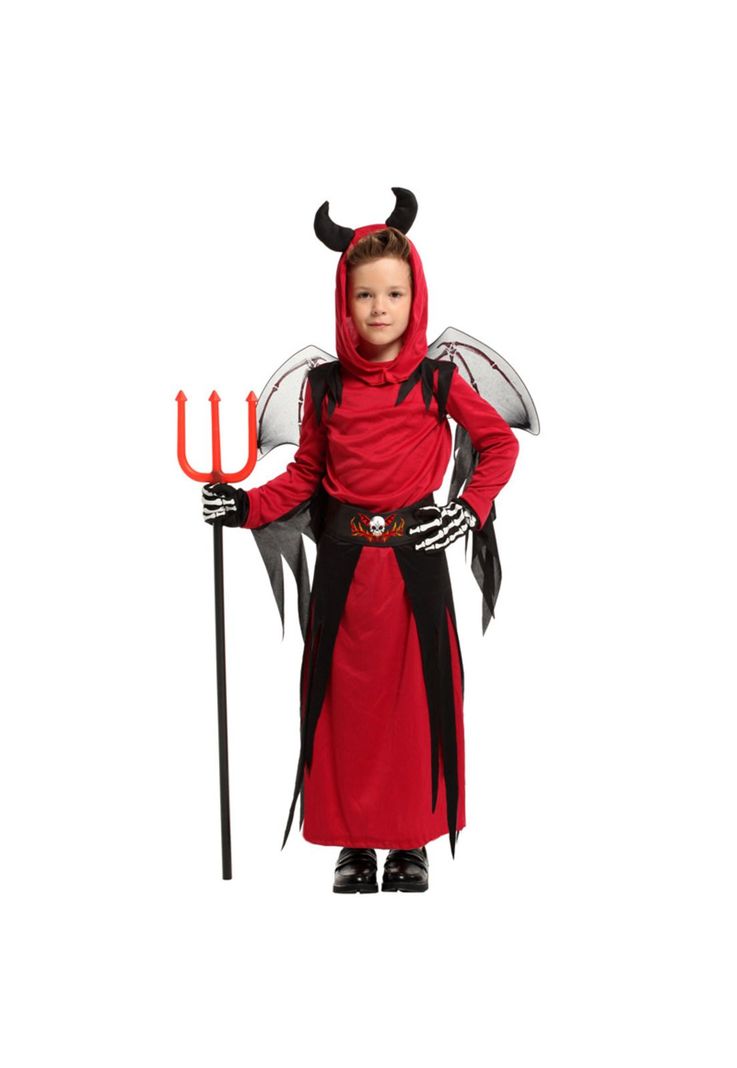 Disfraz Cosplay Diablo Demonio Infantil-4