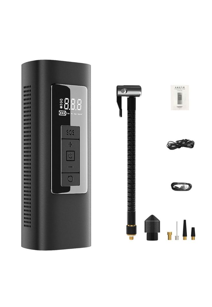 Mini Compresor Inflador 150 PSI Batería 6000mAh  Auto Moto-0