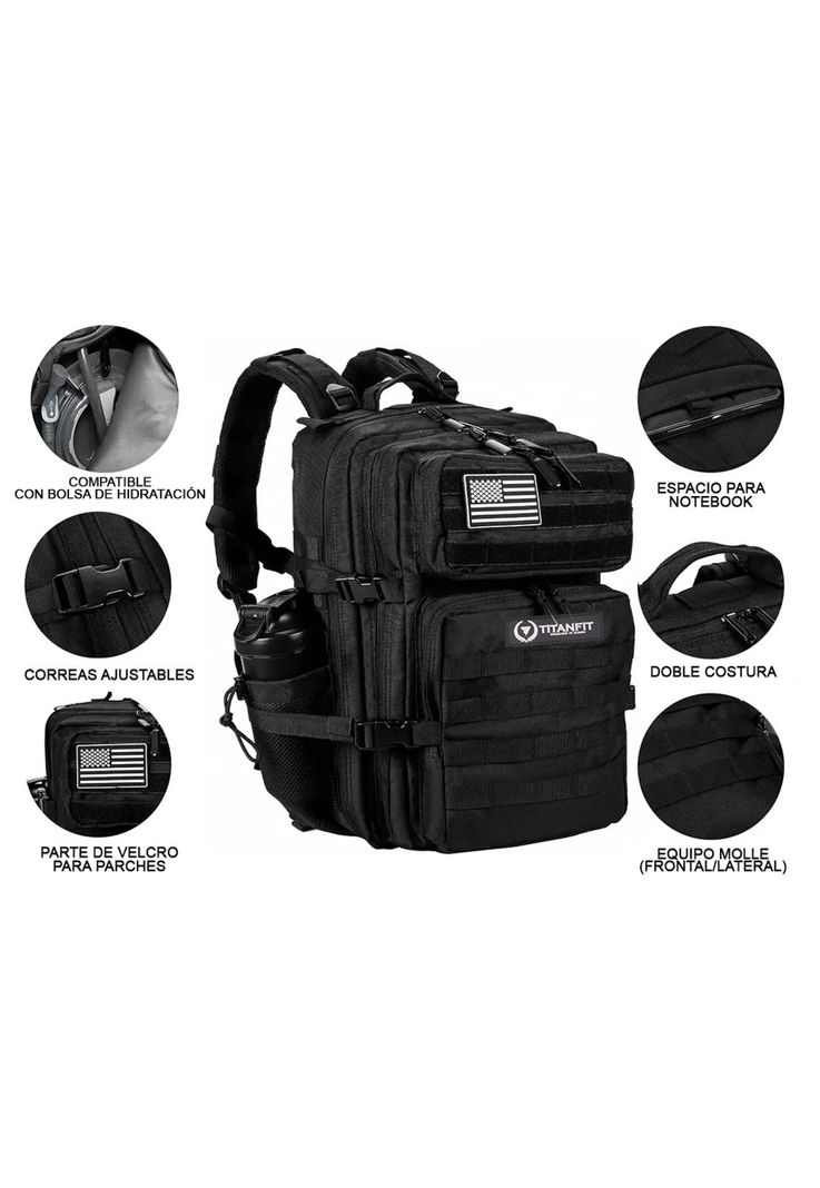 Mochila táctica 45L Alpha Galaxia TITAN FIT-4