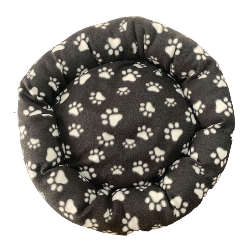 CAMA PARA MASCOTA ANTIESTRES 60CM CON MANTA NEGRO-1
