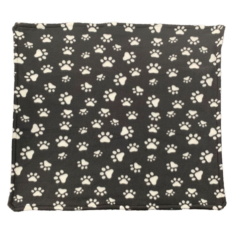 CAMA PARA MASCOTA ANTIESTRES 60CM CON MANTA NEGRO-3