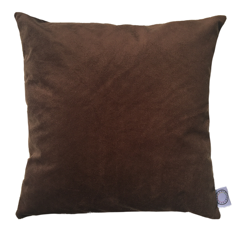 FUNDA COJIN DECORATIVO DISEÑO CAFE OSCURO 60x60-0