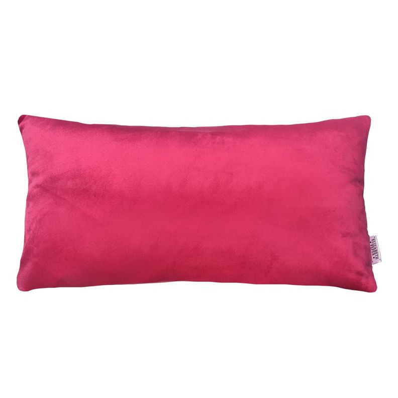 FUNDA COJIN DECORATIVO DISEÑO SUAVE ROSA FUCSIA 50X30-0