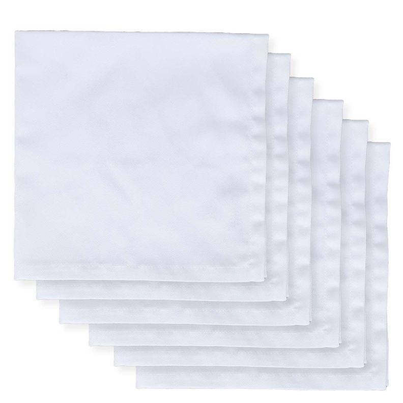 JUEGO DE 6 SERVILLETAS DE TELA 45X45 BLANCO-0
