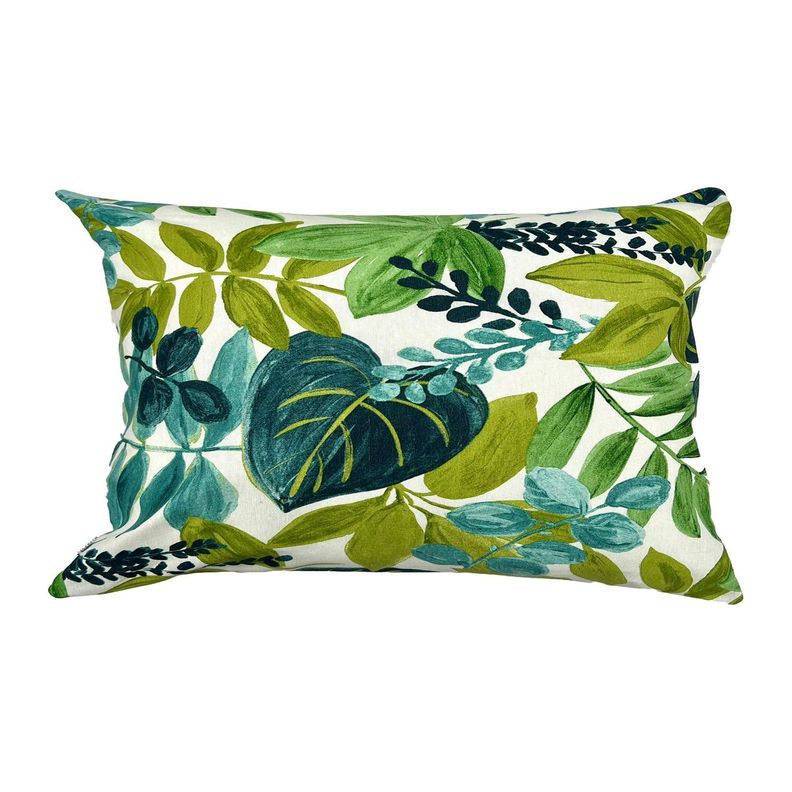 Cojin Decorativo Diseno Verde Botanico 80x40 Relleno No requiere variantes por talla