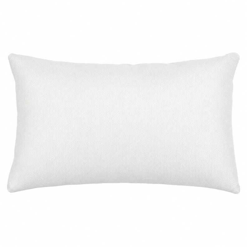 Cojin Decorativo Diseno Lino Crudo 80x40 Relleno Blanco