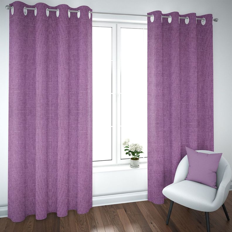 Set de Cortinas Blackout 2 Paños de 140 x 220 cm Morado-0