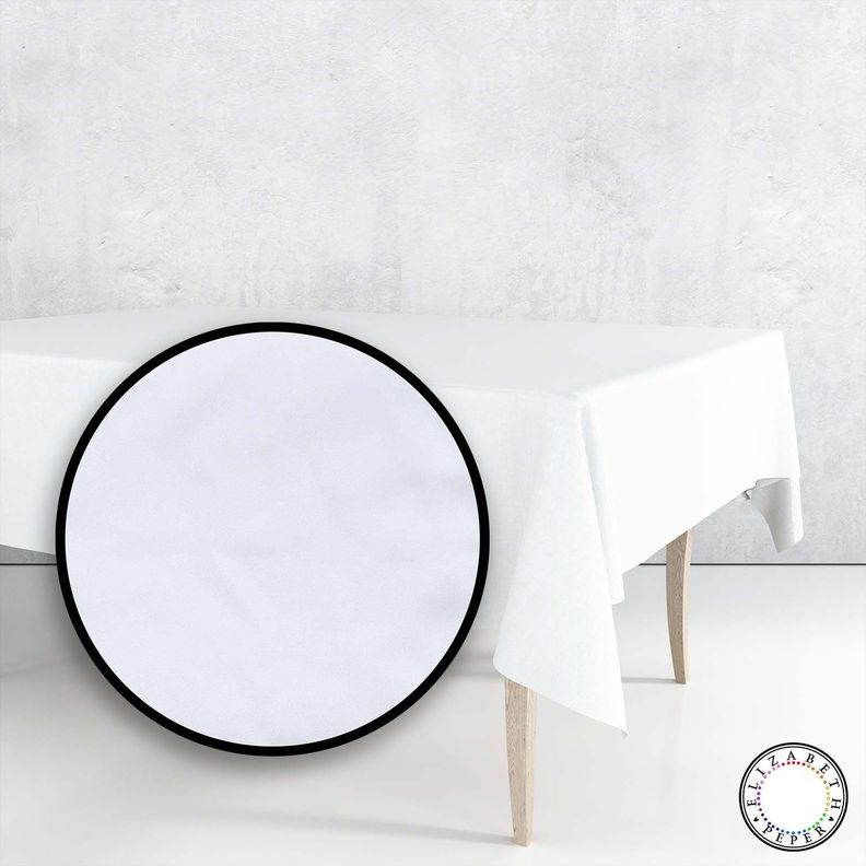 Mantel para Mesa de Tela 140x180 cm Blanco-3