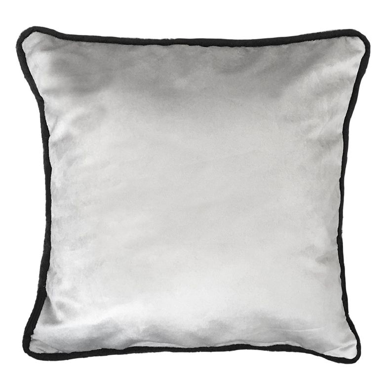FUNDA COJIN DECORATIVO DISEÑO GRIS BORDE NEGRO 45X45-0