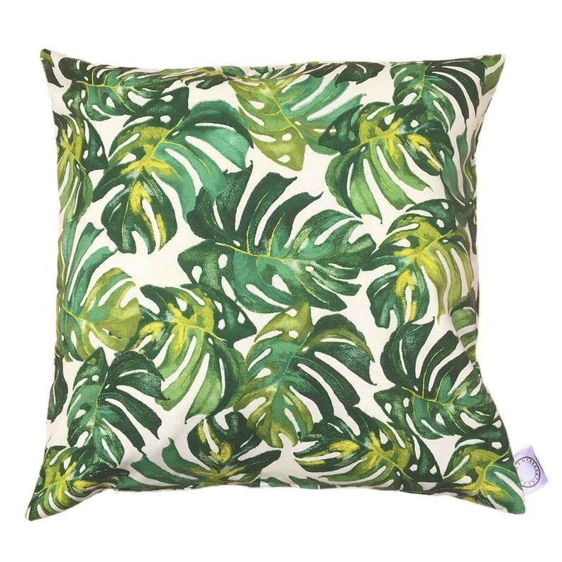 FUNDA COJIN DECORATIVO DISEÑO PLANTAS VERDES 60X60-0