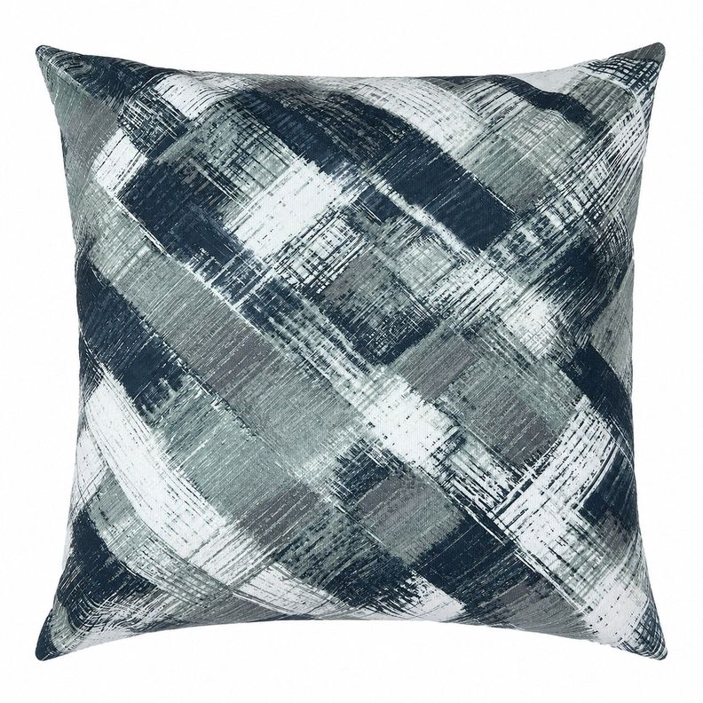 Cojin Decorativo Diseno Abstracto Gris Azul 45x45 Relleno