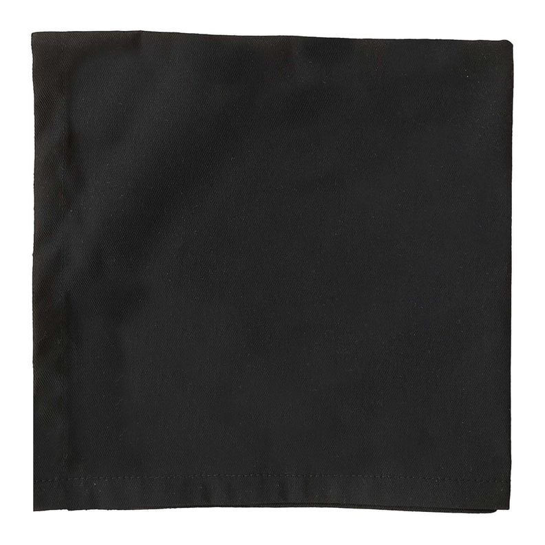JUEGO DE 4 SERVILLETAS DE TELA 40X40 NEGRO-1
