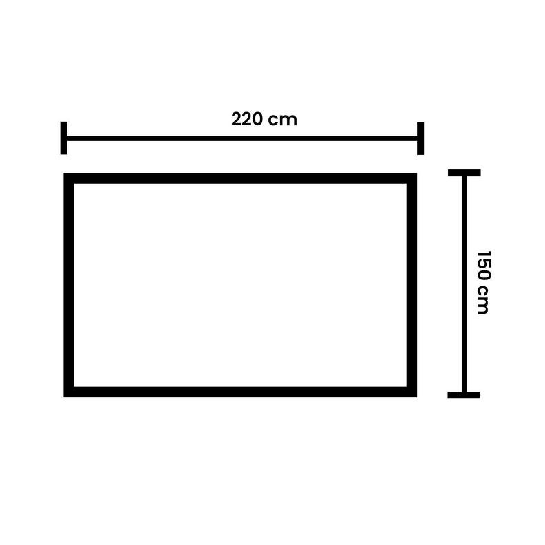 Mantel para Mesa de Tela Lino Beige Blanco 150x220-2