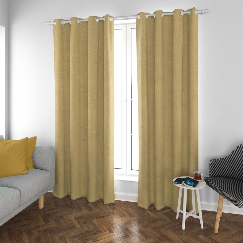 SET DE CORTINAS BLACKOUT 2 PAÑOS DE 140 X 220 CM AMARILLO-1