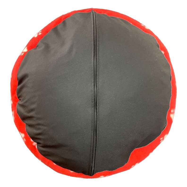 CAMA PARA MASCOTA ANTIESTRES 60CM CON MANTA ROJO-4