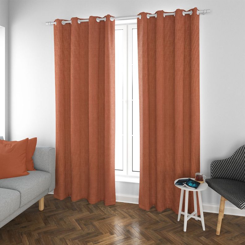 Set de Cortinas Blackout 2 Paños de 140 x 220 cm Naranja-1