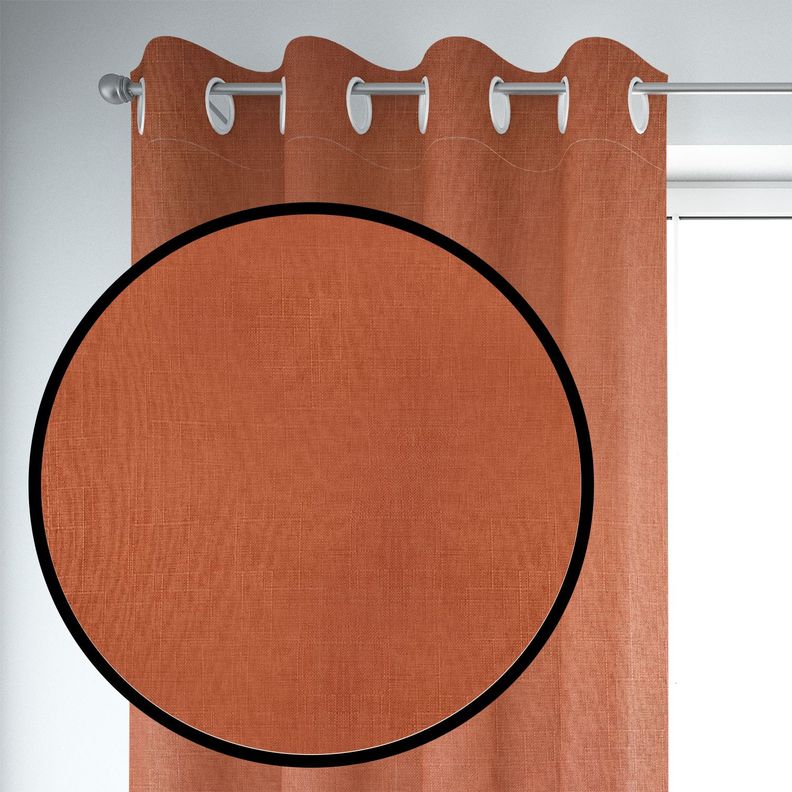 Set de Cortinas Blackout 2 Paños de 140 x 220 cm Naranja-2