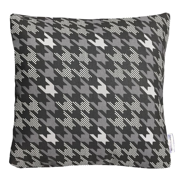 COJIN DECORATIVO DISENO PRINT GRIS Y NEGRO 60X60 RELLENO