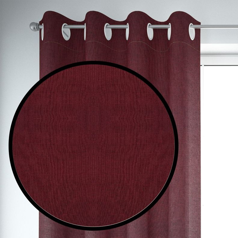 Set de Cortinas Blackout 2 Paños de 140 x 220 cm rojo vino-2