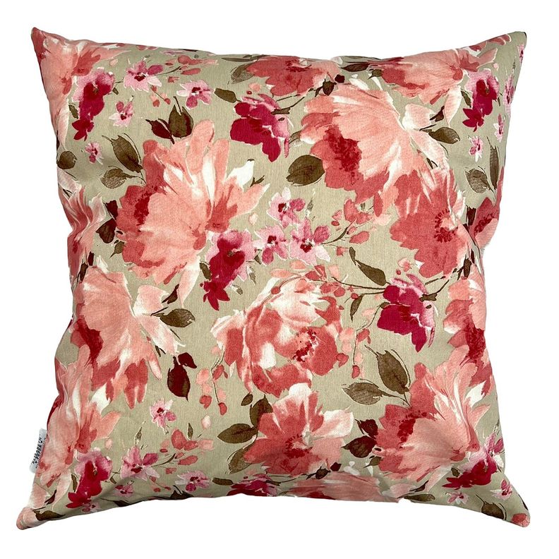 Cojin Decorativo Diseño Floraria Rosa 60x60 Relleno
