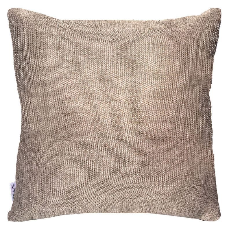 FUNDA COJIN DECORATIVO DISENO LINO BEIGE OSCURO 60X60