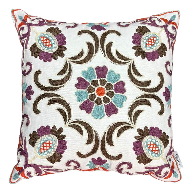 Funda Cojin Decorativo Diseno Jaipur Morado 45x45