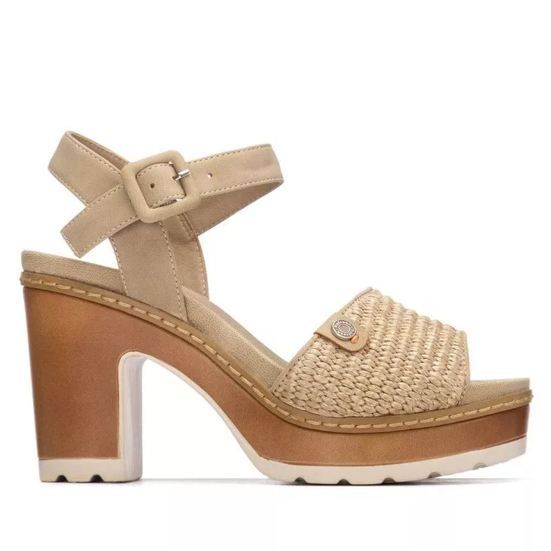 Sandalia Mujer Taco REFRESH 175281 Rafia