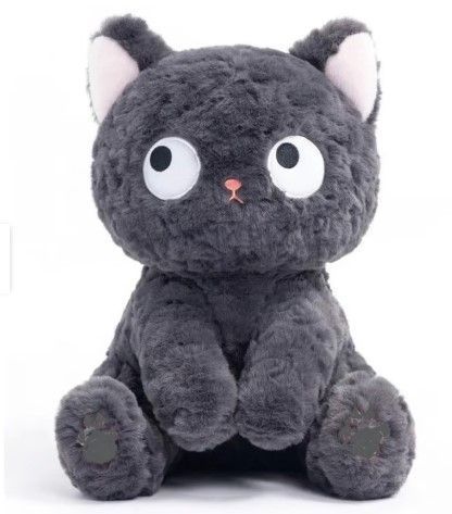 Peluche Suave de Gato Negro Kawaii-0