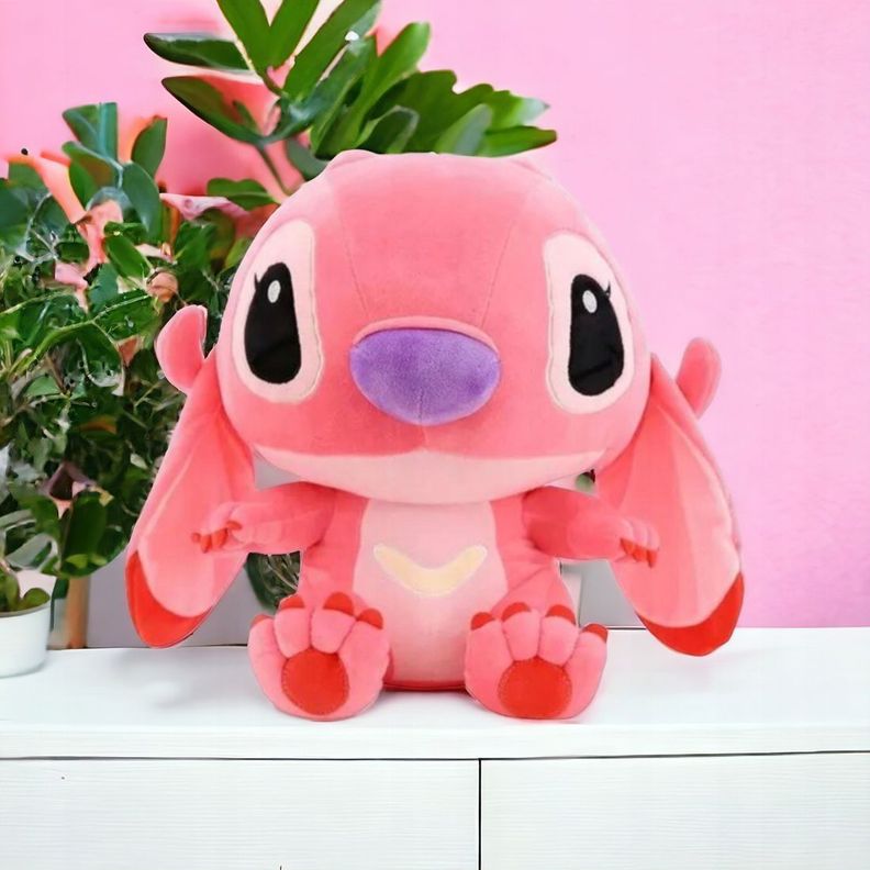 Pack 2 Peluche Pareja Stitch Y Angel 25cm -3