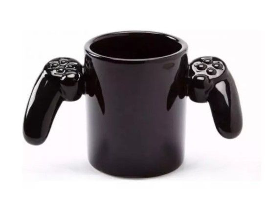 Taza Gamer "Game Over" con Mangos en Forma de Control 400ml-0