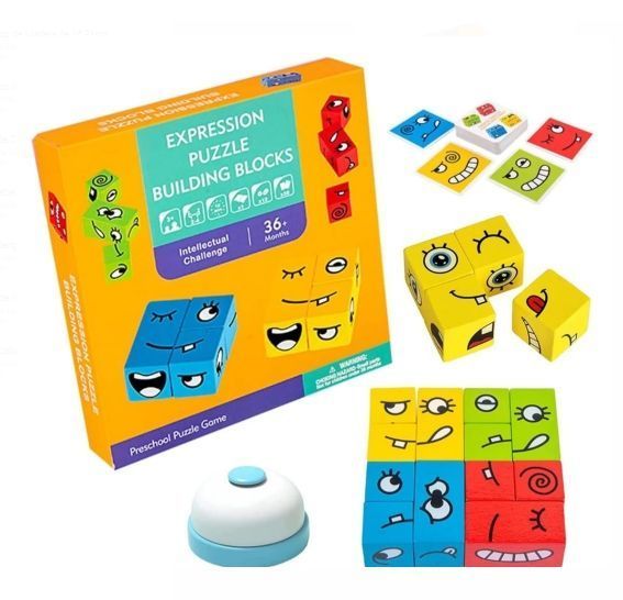Juego de Cartas y Puzzle de las Expresiones con Campanilla -0