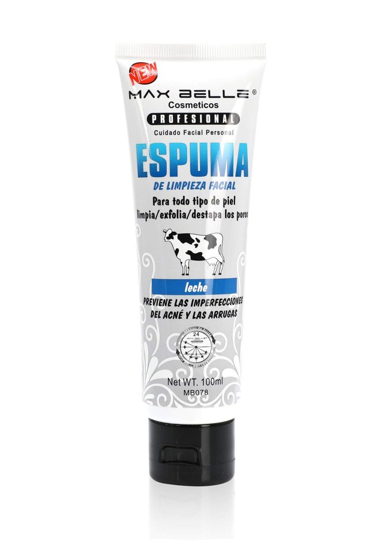 Espuma de Limpieza Facial de Leche - Prevención de Imperfecciones, Acné y Arrugas-0