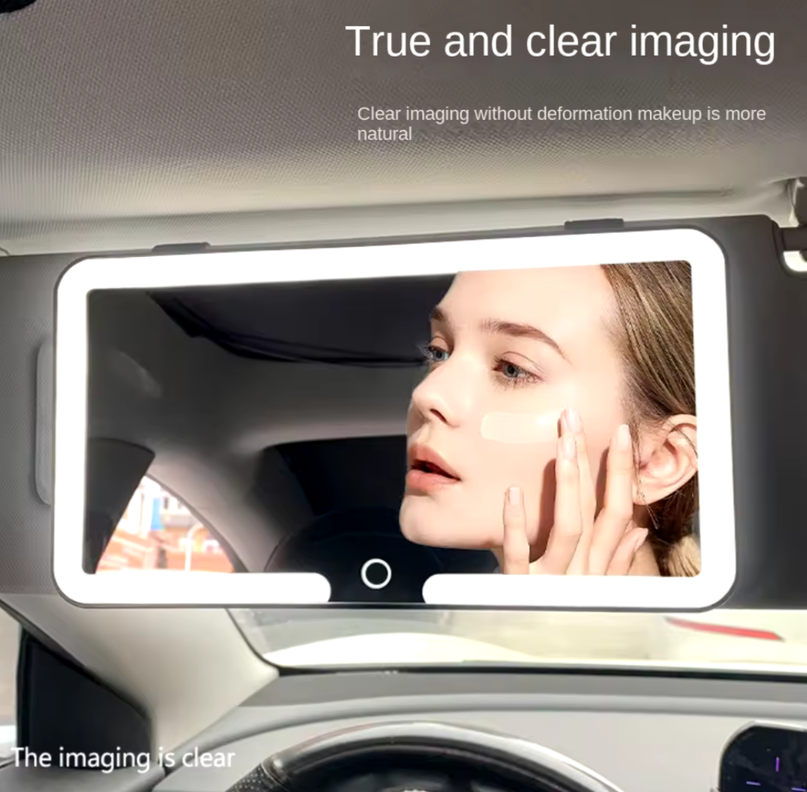 Espejo de Maquillaje con Luz Led para retrovisor de Auto -5