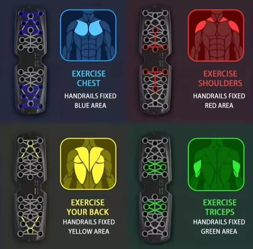 Tabla Plegable de Flexiones Multiusos Fitnes -4