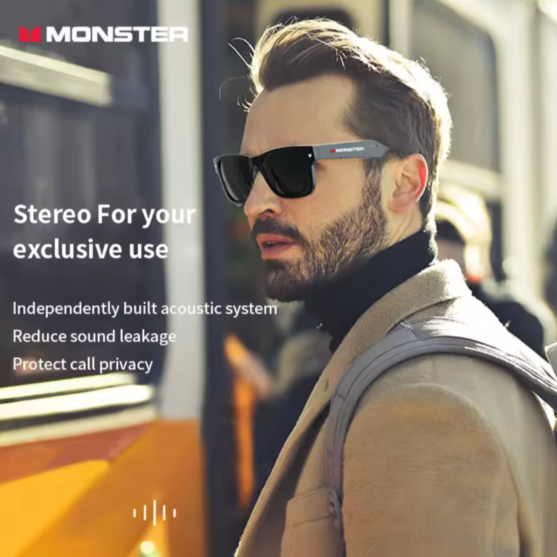 Lentes de Sol Deportivos Monster S01 con Bluetooth, gran sonido-4