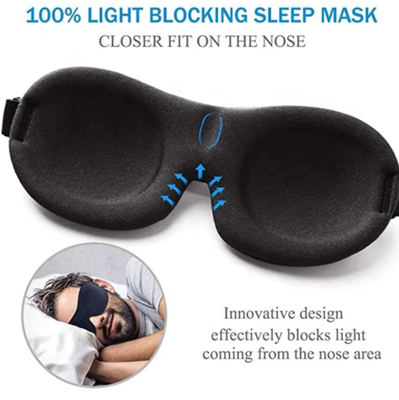 Antifaz de Dormir  Blackout 3d ,Mascara para dormir o Viaje -2