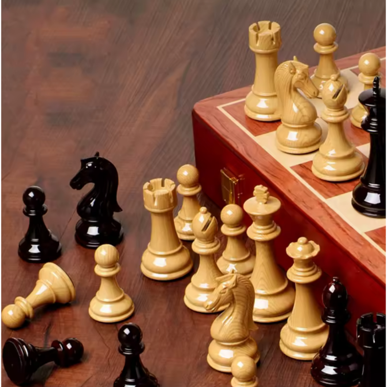Tablero, Juego de Ajedrez Clásico, 30x30cm Premium -3
