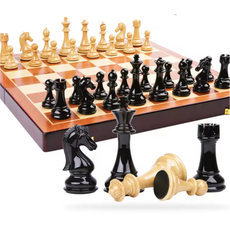 Tablero, Juego de Ajedrez Clásico, 30x30cm Premium -1