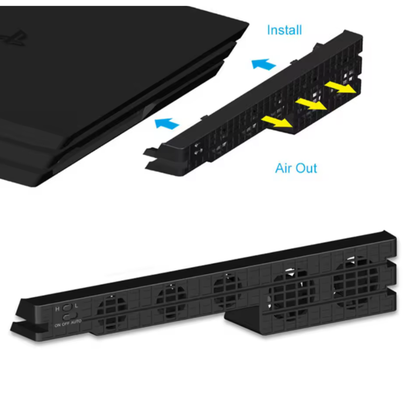 Ventilador, Refrigeración USB externo PS4 PRO Control temperatura-1