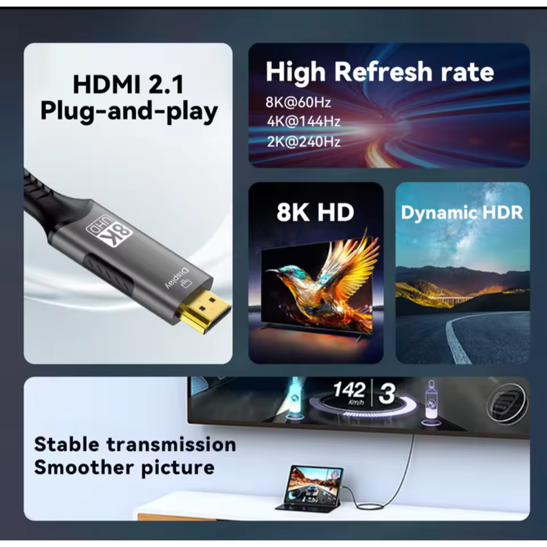 Cable Adaptador Tipo C A Hdmi Ultra Hd 4k De 2 Metros-2